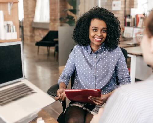 woman in office