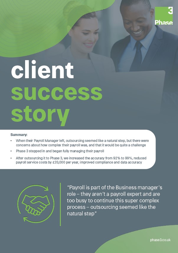 Case Study: Outsourcing Payroll Services hero image