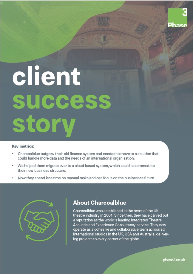 Case Study: Charcoalblue Sage Intacct Migration hero image