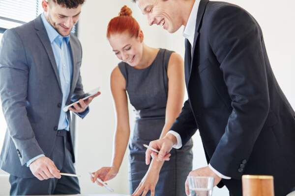 Professionals working together